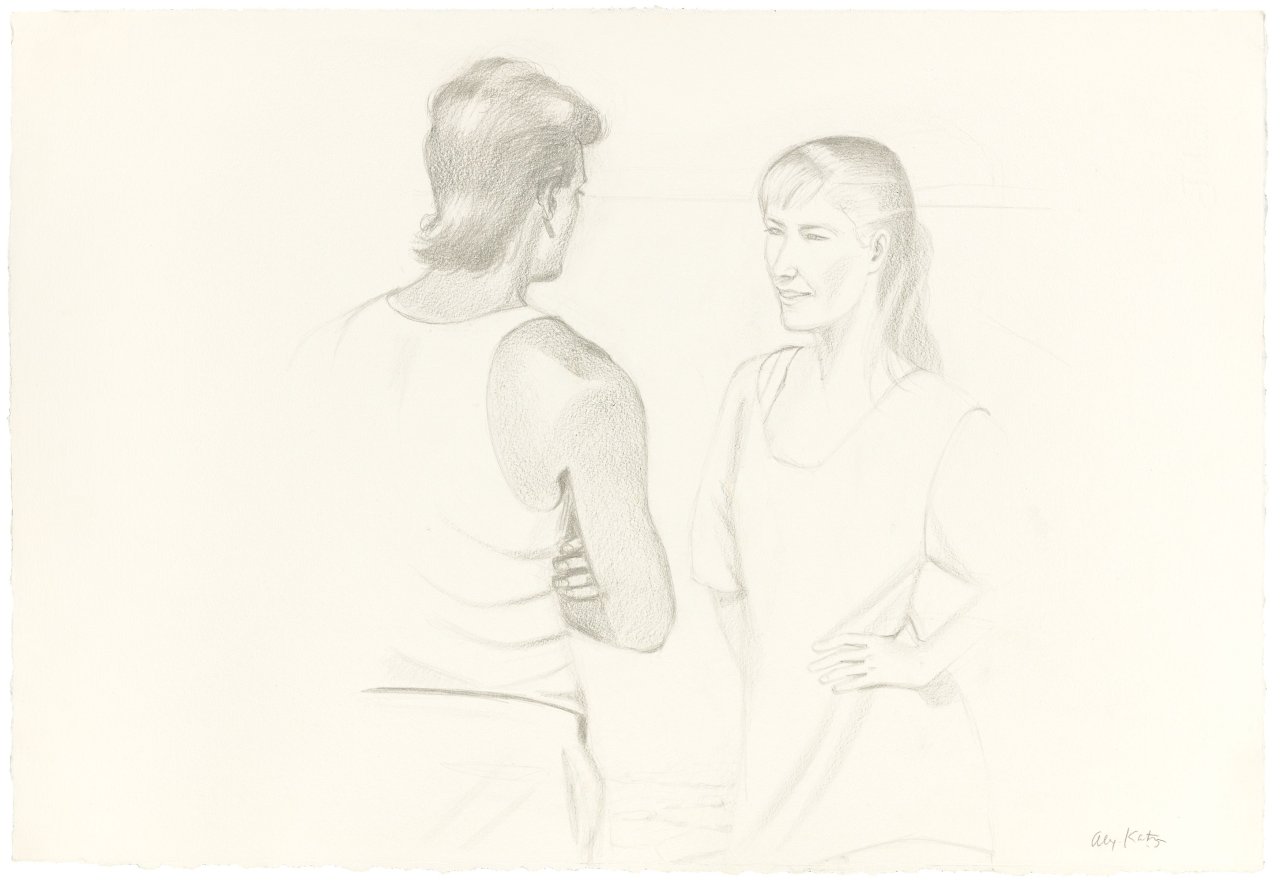 This picture shows the following artwork: Alex Katz. Beach Encounter. 1983.