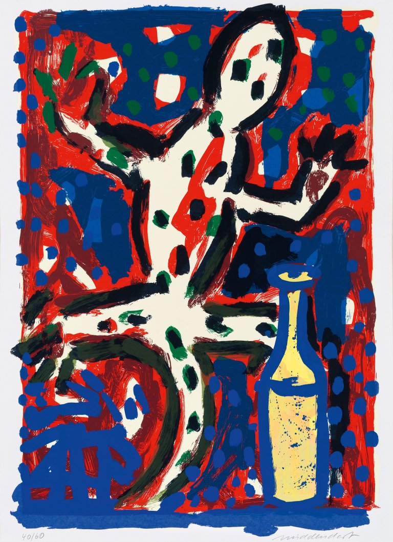 Auf diesem Bild ist das folgende Kunstwerk zu sehen: Helmut Middendorf. Gecko I. 1992.
