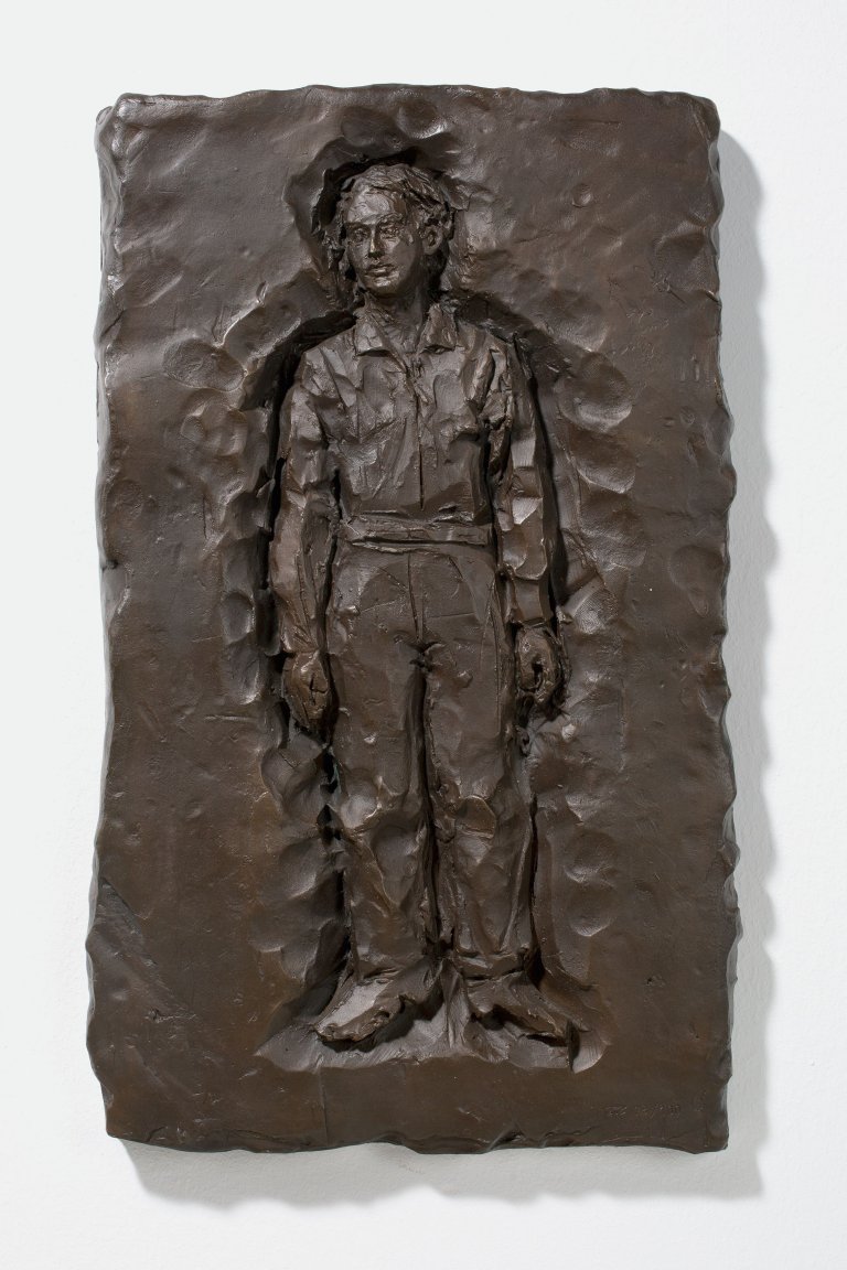 Auf diesem Bild ist das folgende Kunstwerk zu sehen: Stephan Balkenhol. Aus: „Schmerztransformationen“. 2003.