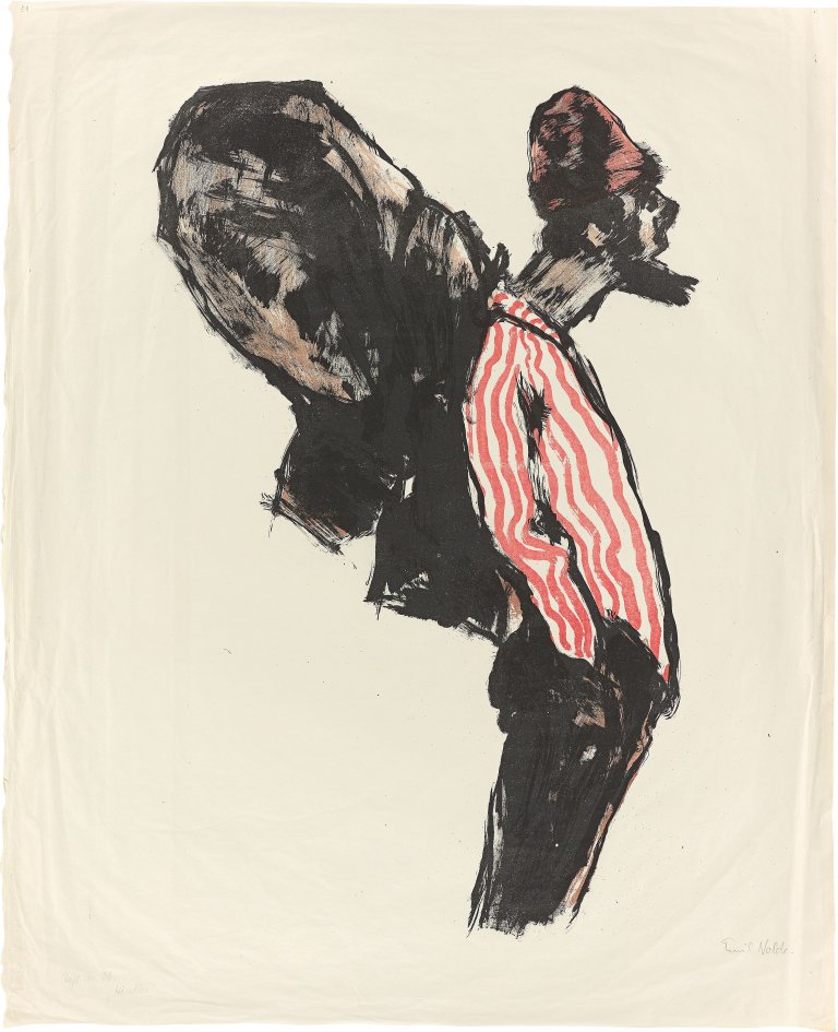 This picture shows the following artwork: Emil Nolde. ”Händler”. 1913.