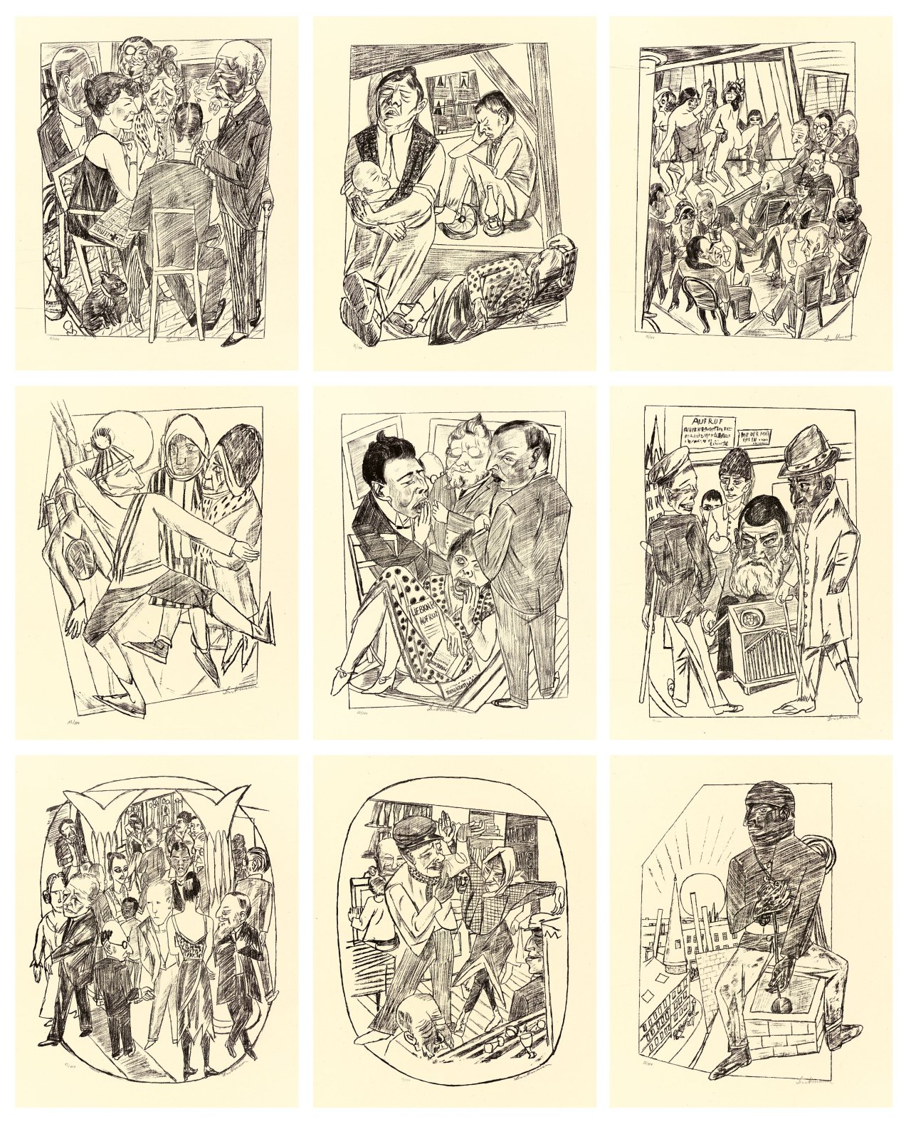 Auf diesem Bild ist das folgende Kunstwerk zu sehen: Max Beckmann. „Berliner Reise“. 1922.