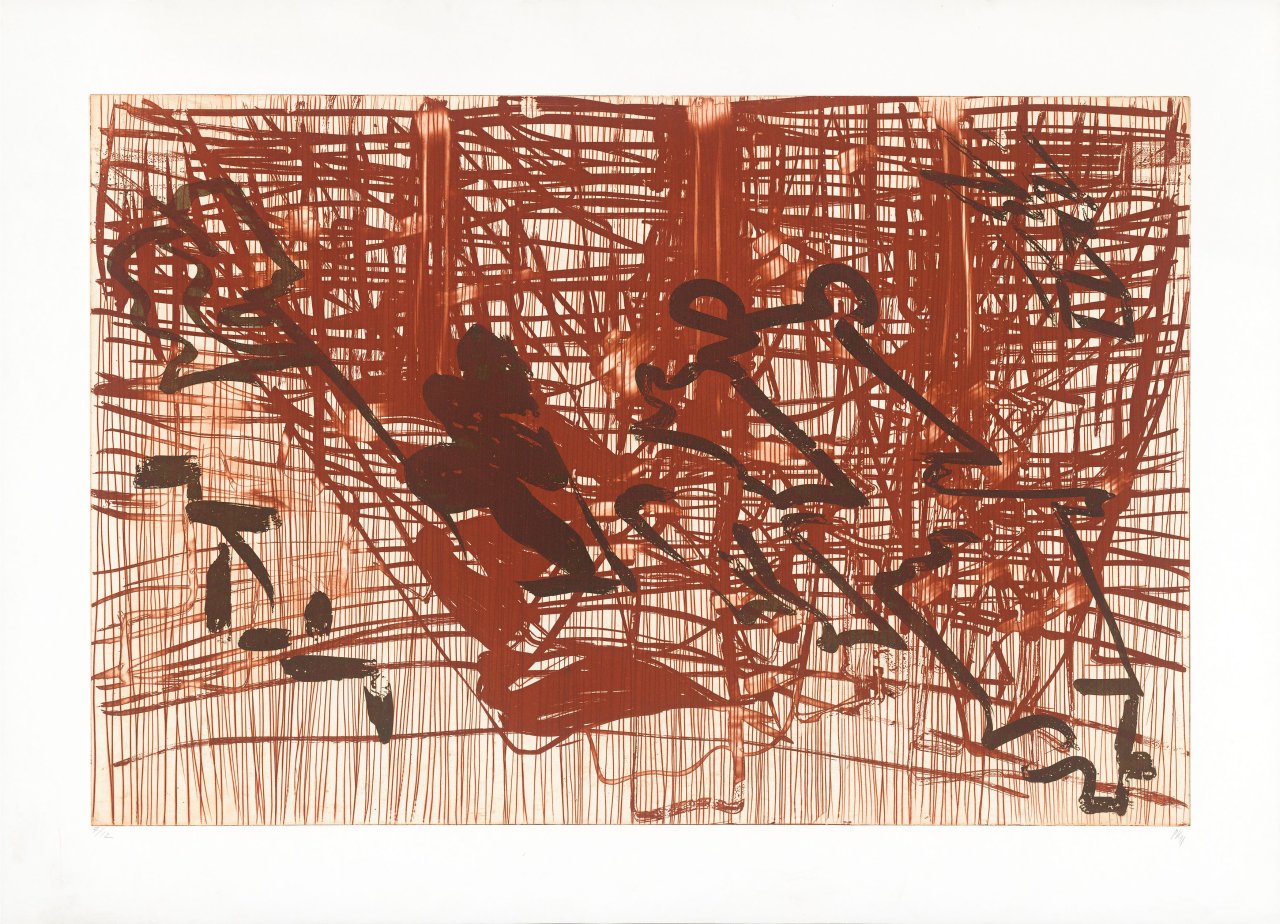 Auf diesem Bild ist das folgende Kunstwerk zu sehen: Per Kirkeby. Aus: „7 Radierungen“. 1991.