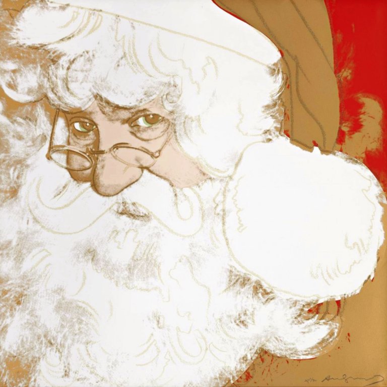 This picture shows the following artwork: Andy Warhol. ”Santa Claus” (from ‘MYTHS’ SERIES). 1981.