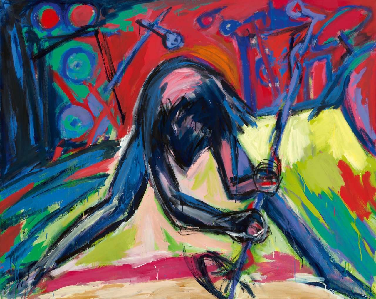 Auf diesem Bild ist das folgende Kunstwerk zu sehen: Helmut Middendorf. „Sänger“. 1980.
