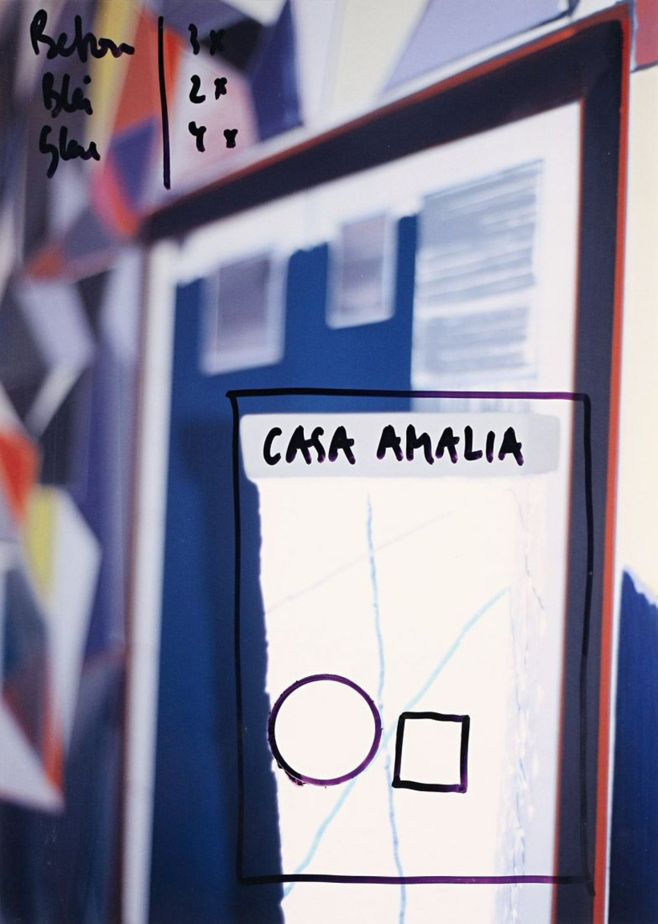 Auf diesem Bild ist das folgende Kunstwerk zu sehen: Thomas Scheibitz. „Casa Amalia“. 2006.