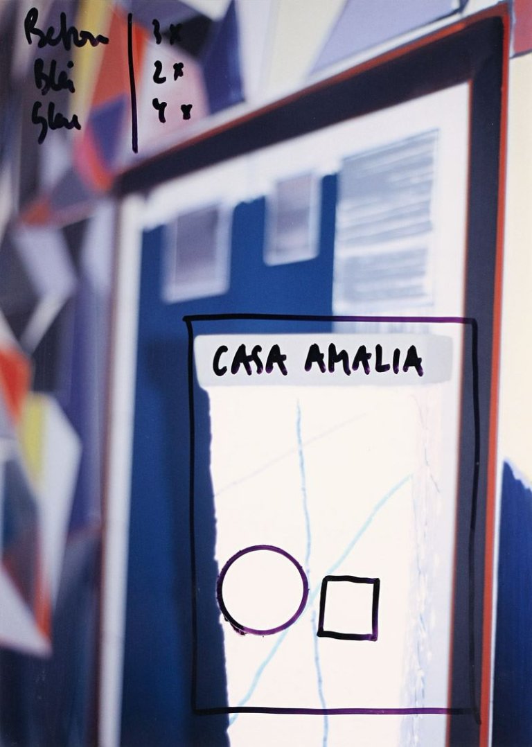 Auf diesem Bild ist das folgende Kunstwerk zu sehen: Thomas Scheibitz. „Casa Amalia“. 2006.