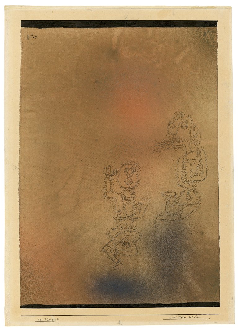 This picture shows the following artwork: Paul Klee. „Zwei Seelen aufwärts“. 1927.