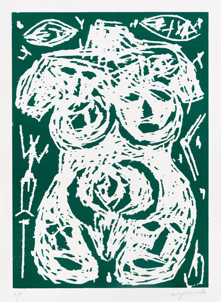 Auf diesem Bild ist das folgende Kunstwerk zu sehen: A.R. Penck. „Torso“. 1994.