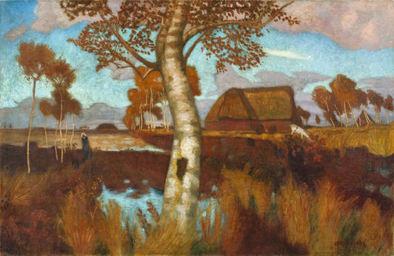 This picture shows the following artwork: Otto Modersohn. „Herbst im Moor“. (before) 1921.