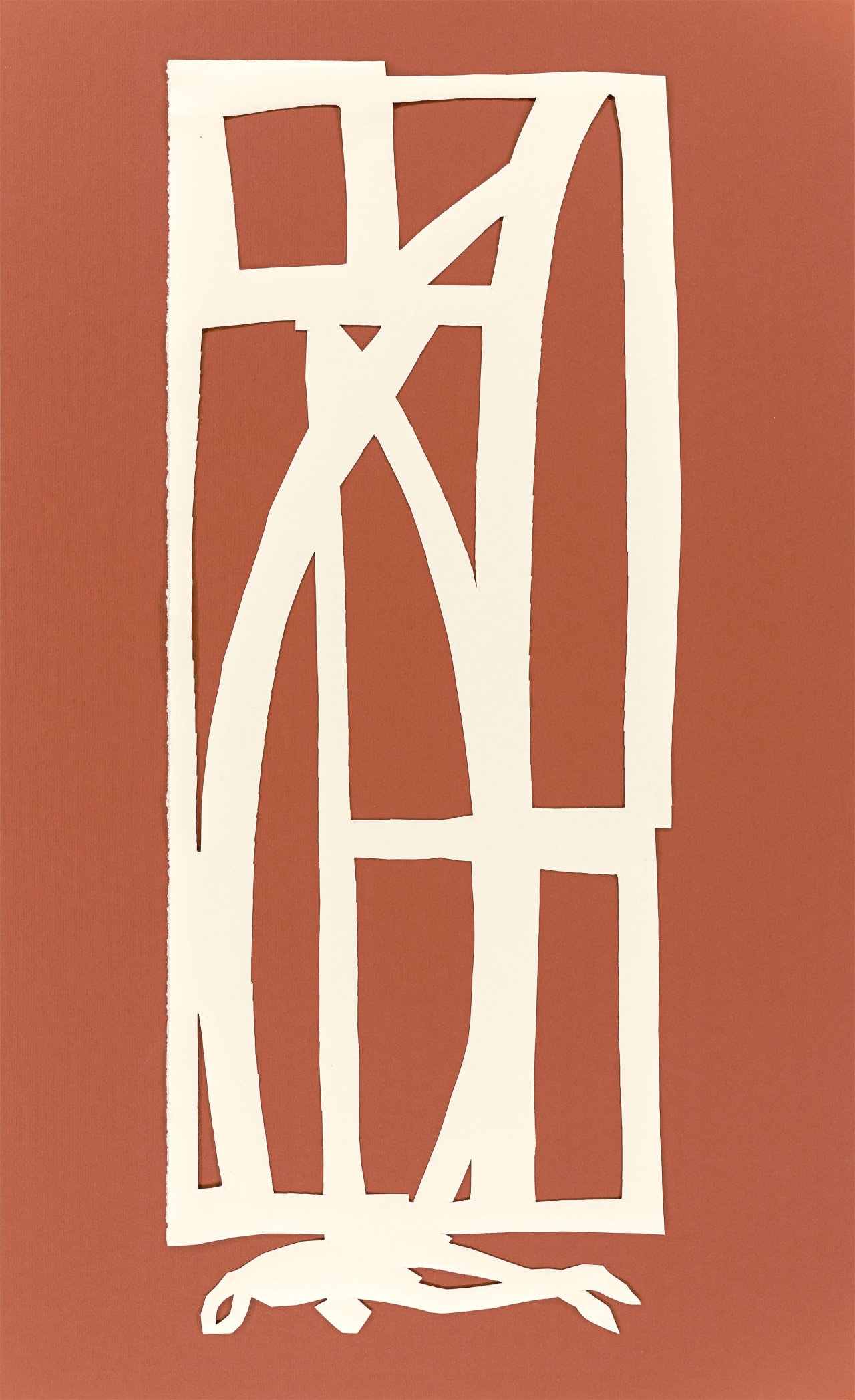 Auf diesem Bild ist das folgende Kunstwerk zu sehen: Felix Droese. „Weinende Gotik“. 1980.