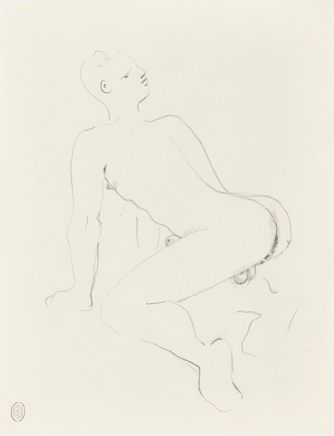 Auf diesem Bild ist das folgende Kunstwerk zu sehen: Jean Cocteau. „Homme nu“.