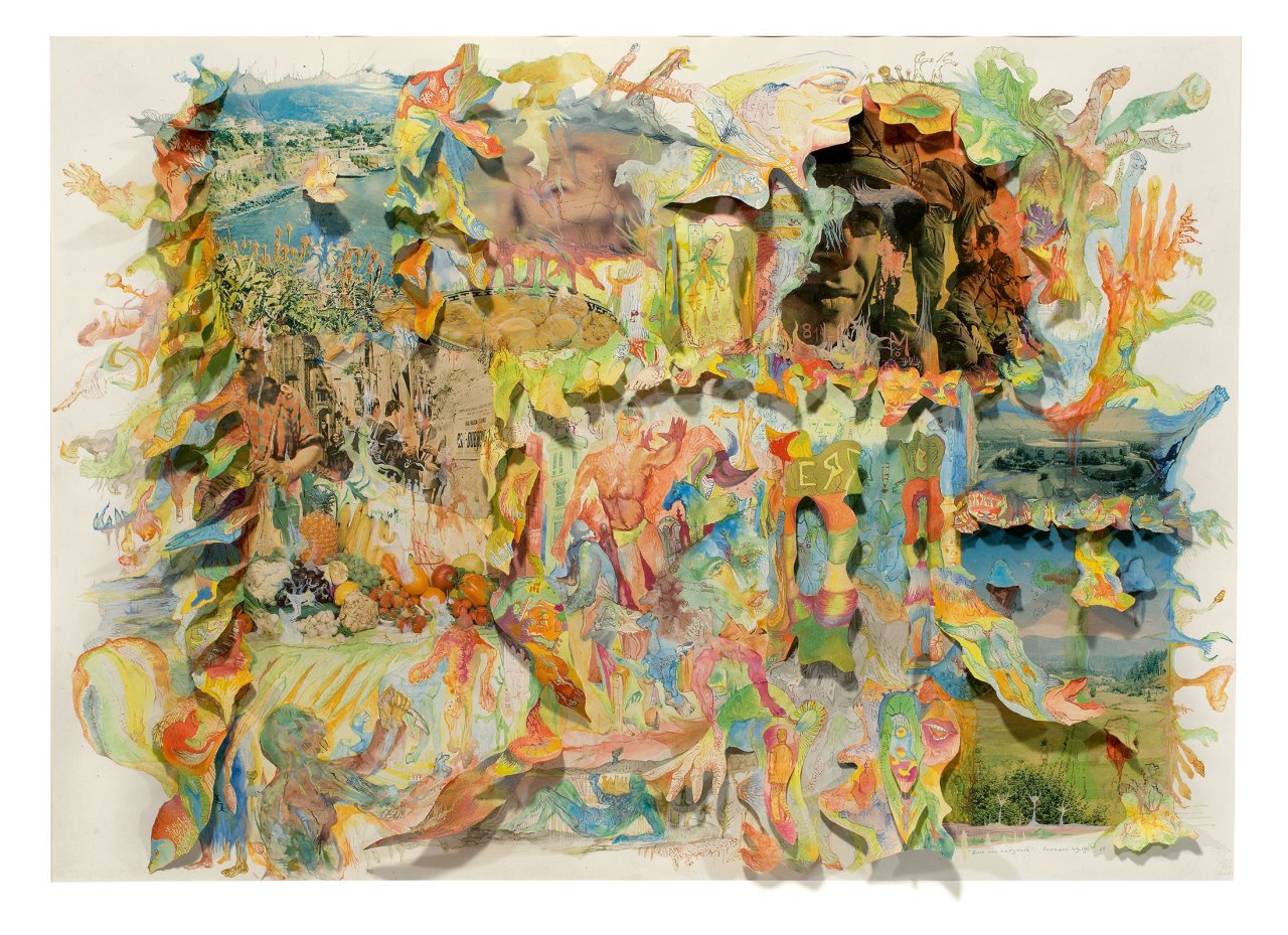 Auf diesem Bild ist das folgende Kunstwerk zu sehen: Bernard Schultze. „Auch ein Labyrinth“. 1966.