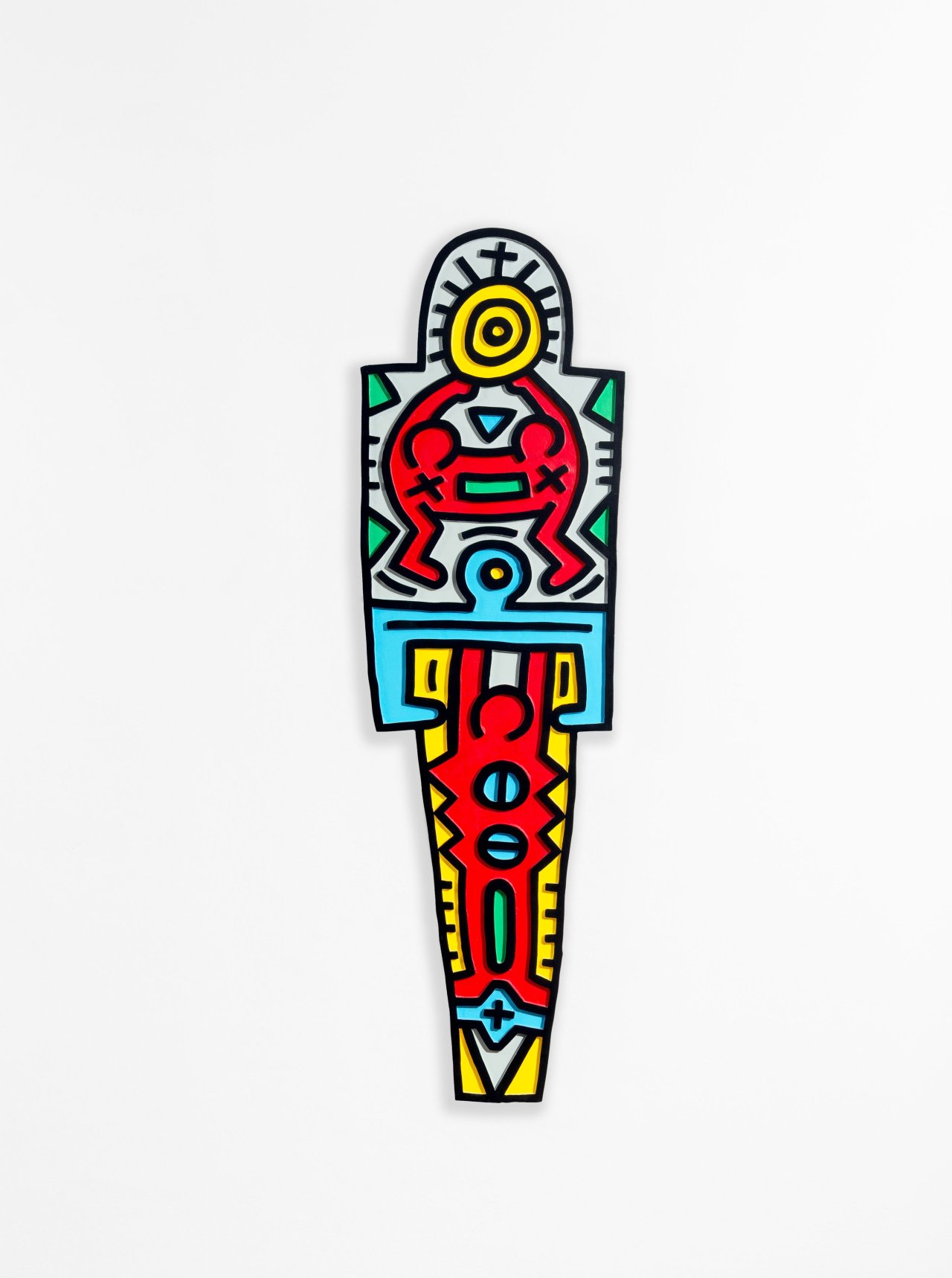 Auf diesem Bild ist das folgende Kunstwerk zu sehen: Keith Haring. „Totem“. 1988.