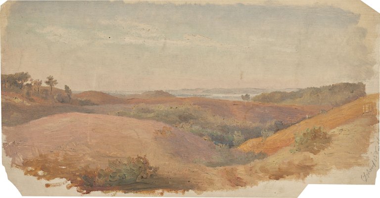 Auf diesem Bild ist das folgende Kunstwerk zu sehen: Otto Speckter. „Ehestorf bei Harburg“ (+ 1 Beigabe). 1846.