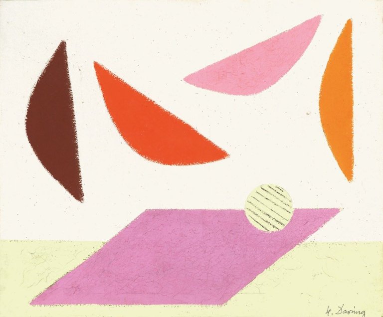 This picture shows the following artwork: Heinrich Maria Davringhausen. Untitled. 1950s.