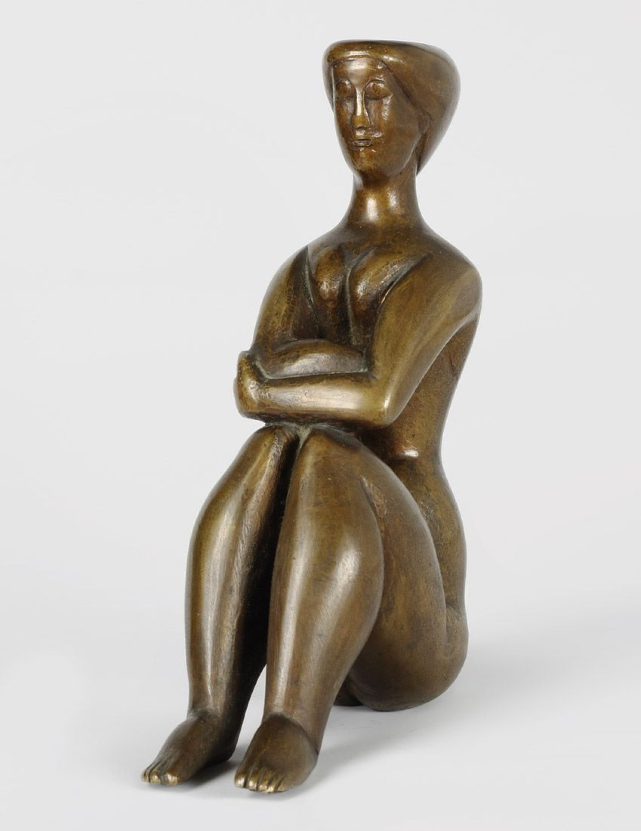 Auf diesem Bild ist das folgende Kunstwerk zu sehen: Ludwig Gabriel Schrieber. „Hockende“. 1950 / 75.