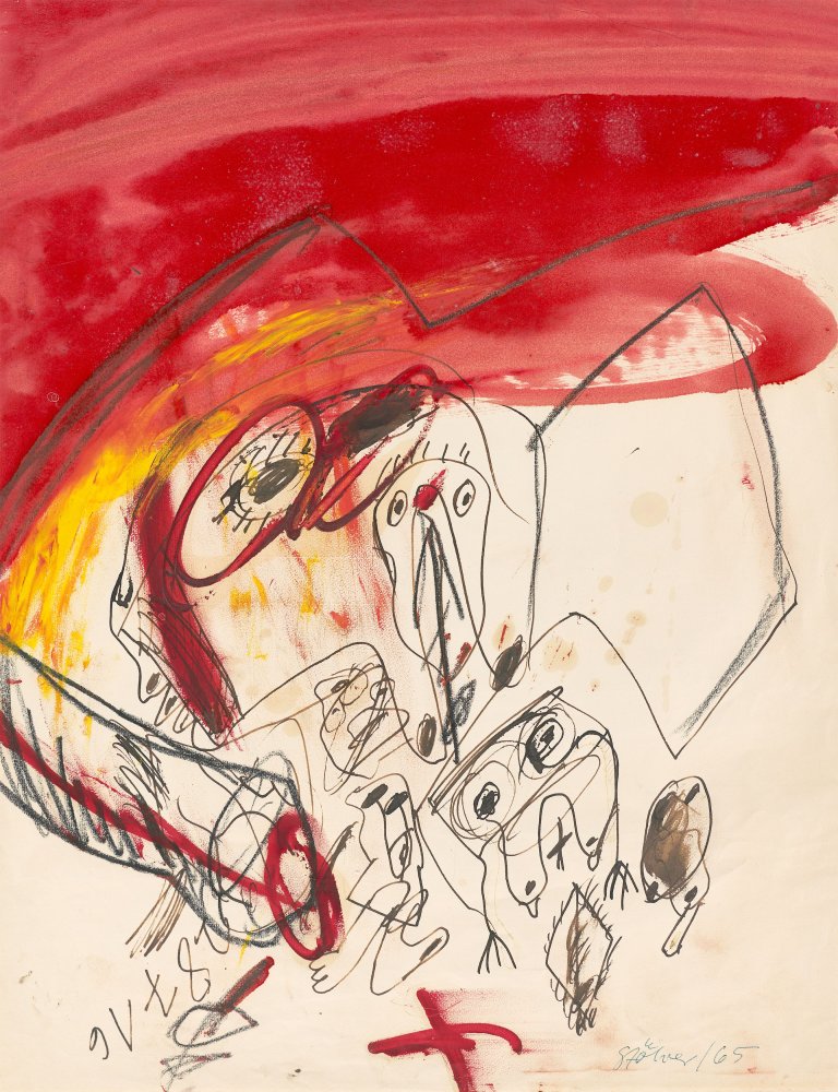Auf diesem Bild ist das folgende Kunstwerk zu sehen: Walter Stöhrer. Ohne Titel. 1965.