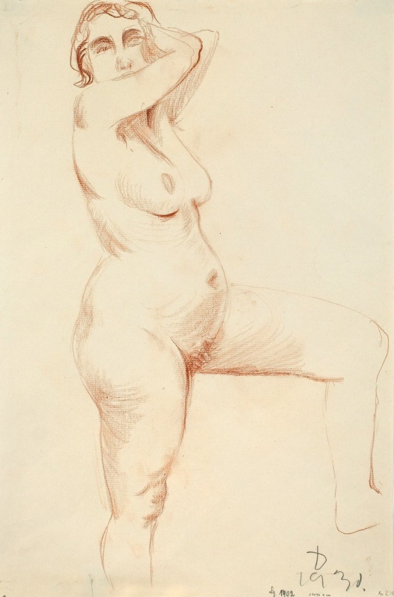 Auf diesem Bild ist das folgende Kunstwerk zu sehen: Otto Dix. „Käthe M.“. 1930.