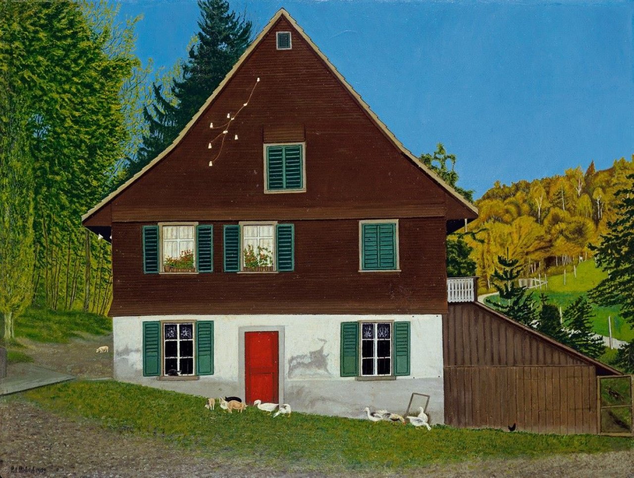 Auf diesem Bild ist das folgende Kunstwerk zu sehen: Adolf Dietrich. „Tobelmühle“. 1929.