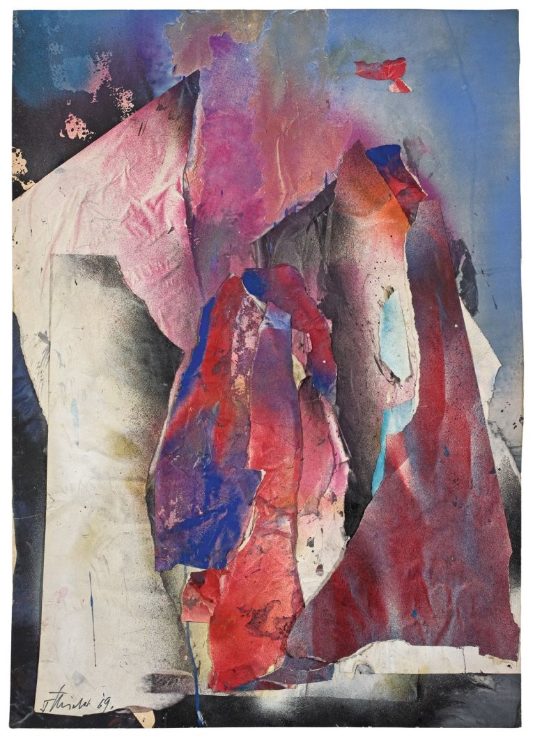 Auf diesem Bild ist das folgende Kunstwerk zu sehen: Fred Thieler. Ohne Titel. 1969.