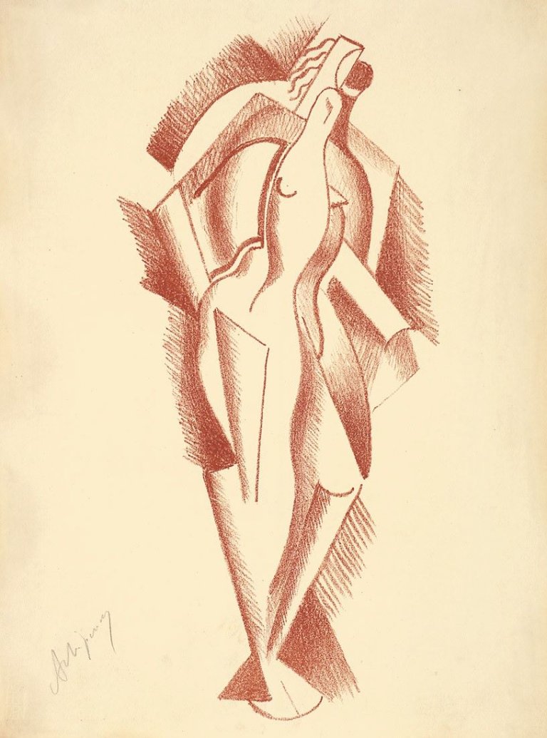 Auf diesem Bild ist das folgende Kunstwerk zu sehen: Alexander Archipenko. „Frauenakt“. 1921.
