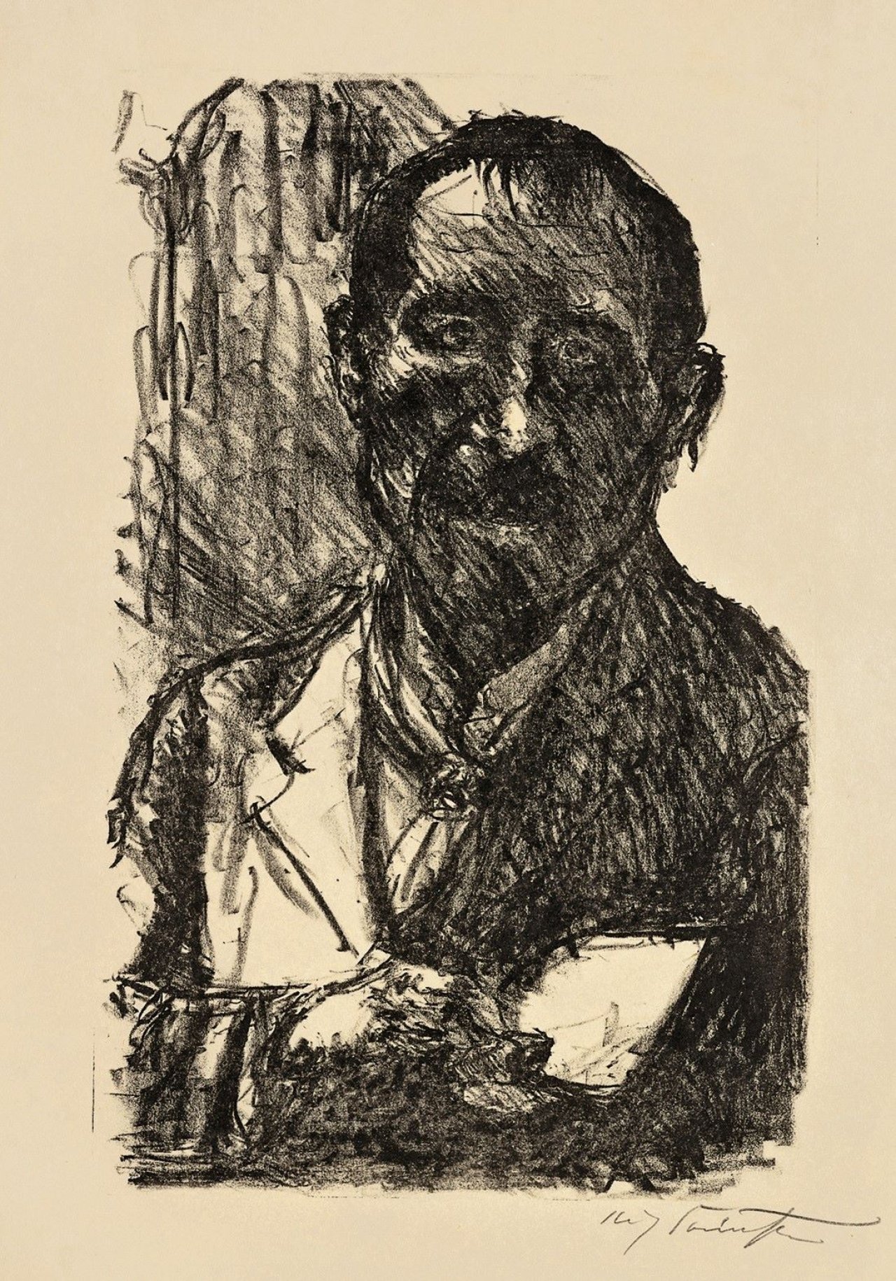 This picture shows the following artwork: Lovis Corinth. „Selbstbildnis“. 1919.