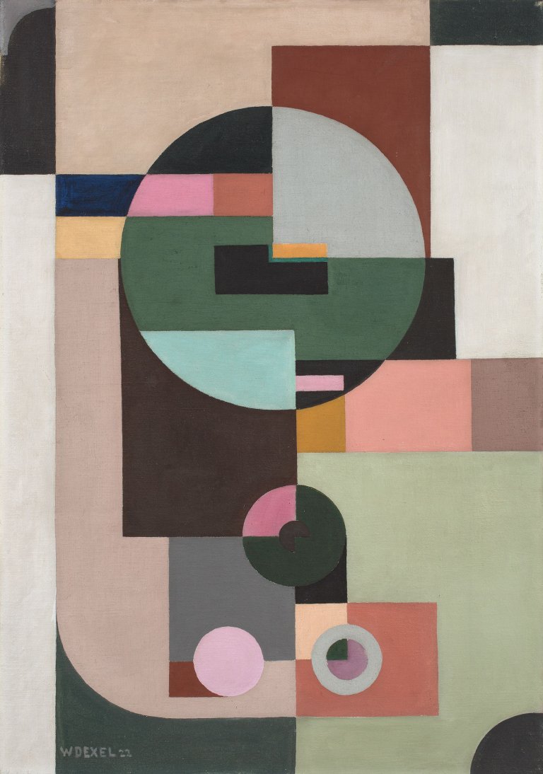 Auf diesem Bild ist das folgende Kunstwerk zu sehen: Walter Dexel. „Der elektrische Zähler“. 1922.