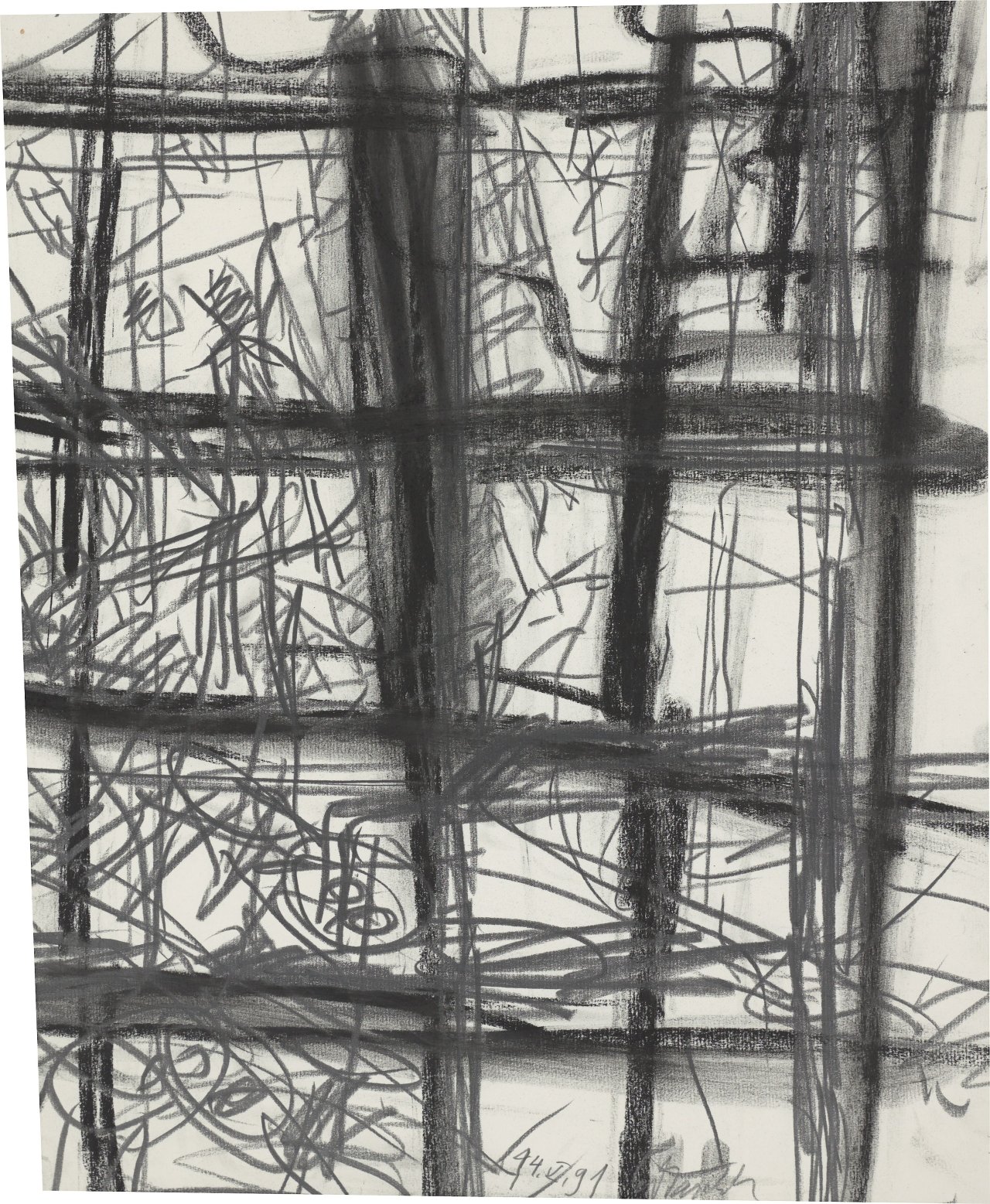 This picture shows the following artwork: Georg Baselitz. Untitled. 1991.