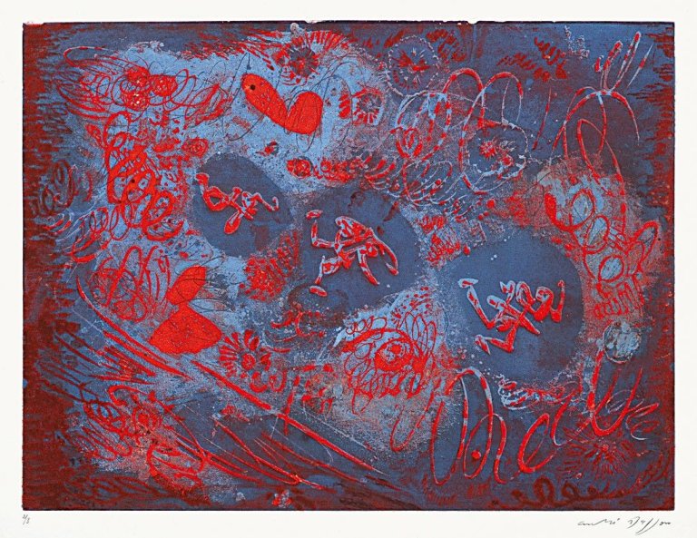 Auf diesem Bild ist das folgende Kunstwerk zu sehen: André Masson. „Poursuite“. 1955.