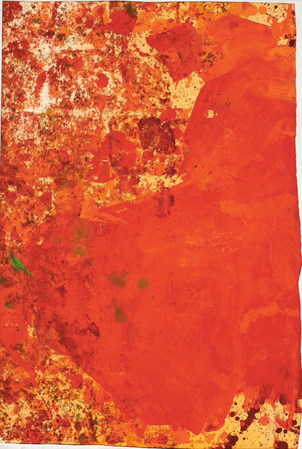 Auf diesem Bild ist das folgende Kunstwerk zu sehen: Hermann Nitsch. Ohne Titel. 1988.