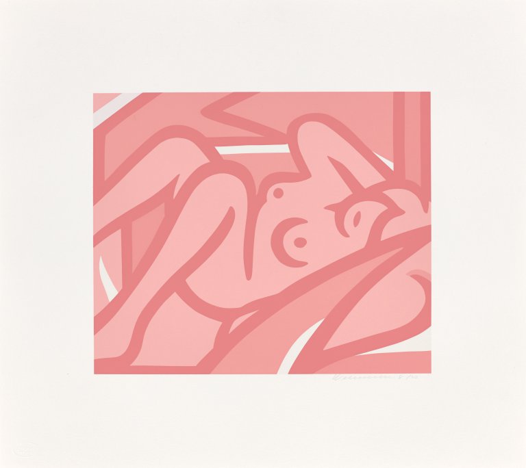 Auf diesem Bild ist das folgende Kunstwerk zu sehen: Tom Wesselmann. „Pink Nude“. 2000/01.