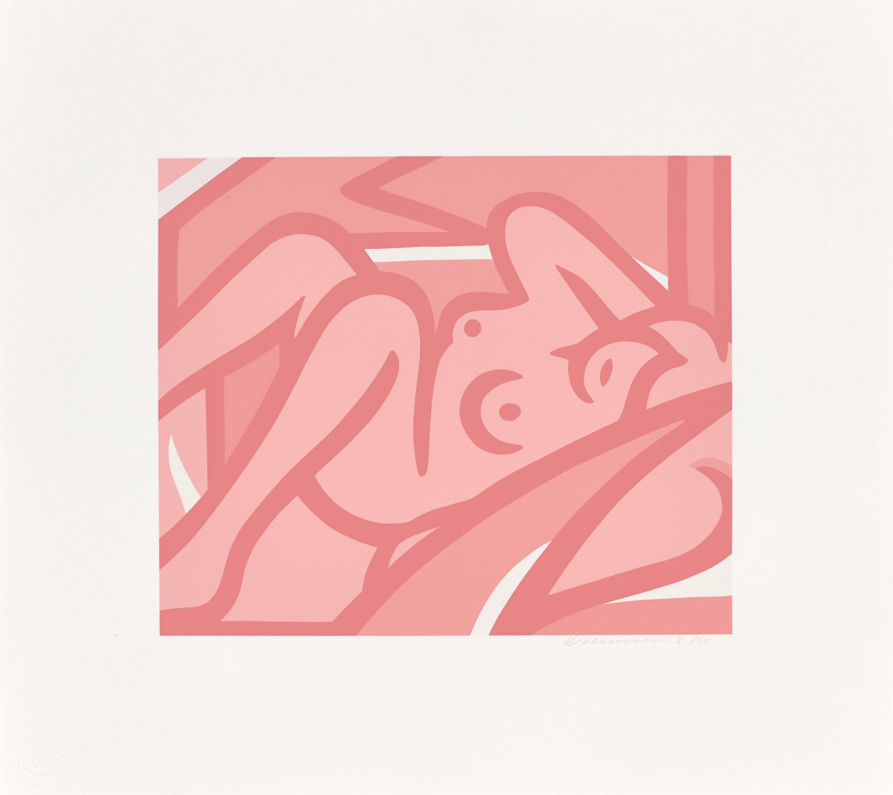 This picture shows the following artwork: Tom Wesselmann. ”Pink Nude”. 2000/01.