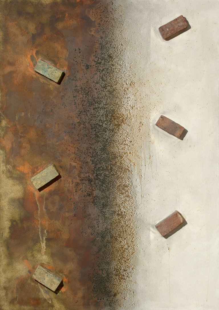 Auf diesem Bild ist das folgende Kunstwerk zu sehen: Georg Herold. Ohne Titel. 1989.