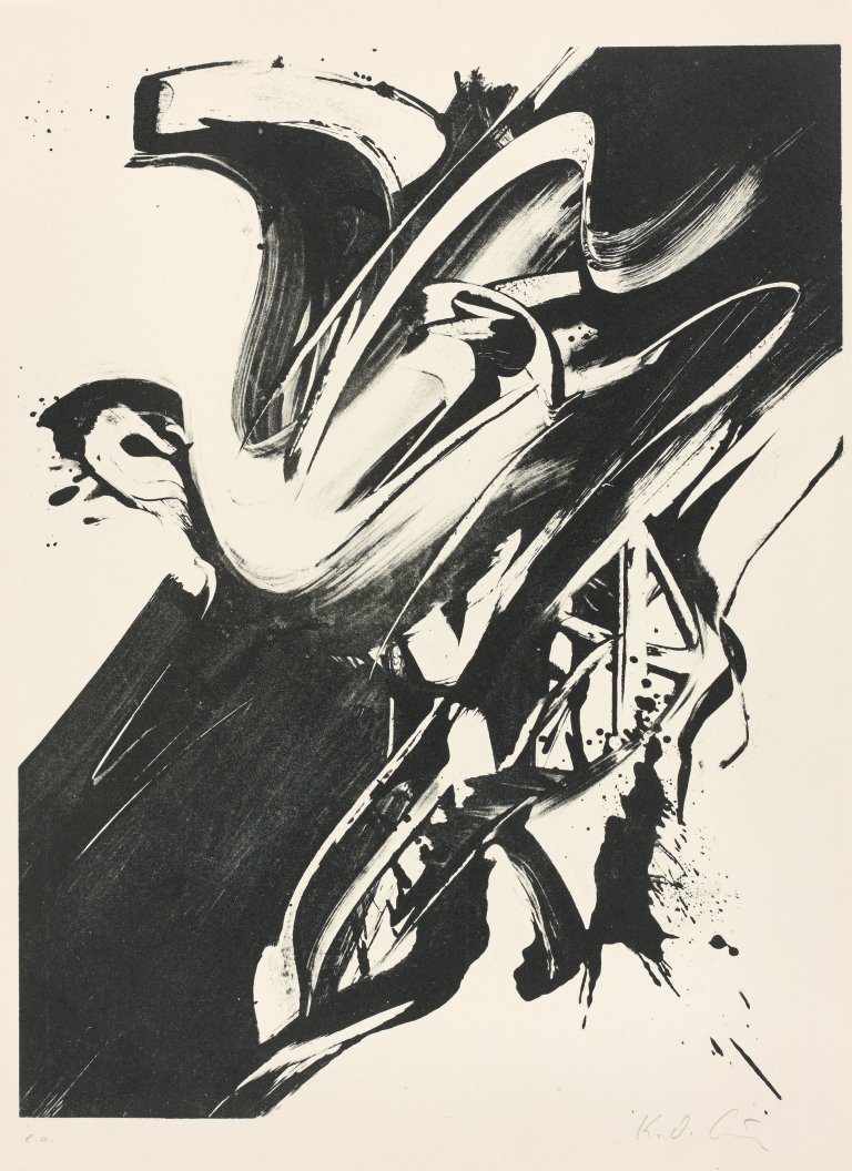 Auf diesem Bild ist das folgende Kunstwerk zu sehen: Karl Otto Götz. „Gegenfomen“. 1966.