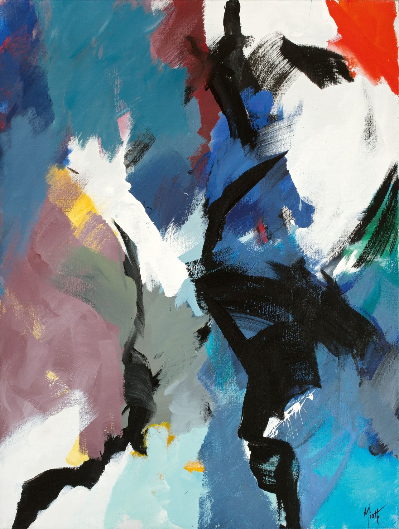 Auf diesem Bild ist das folgende Kunstwerk zu sehen: Jean Miotte. Ohne Titel. Um 1989/90.