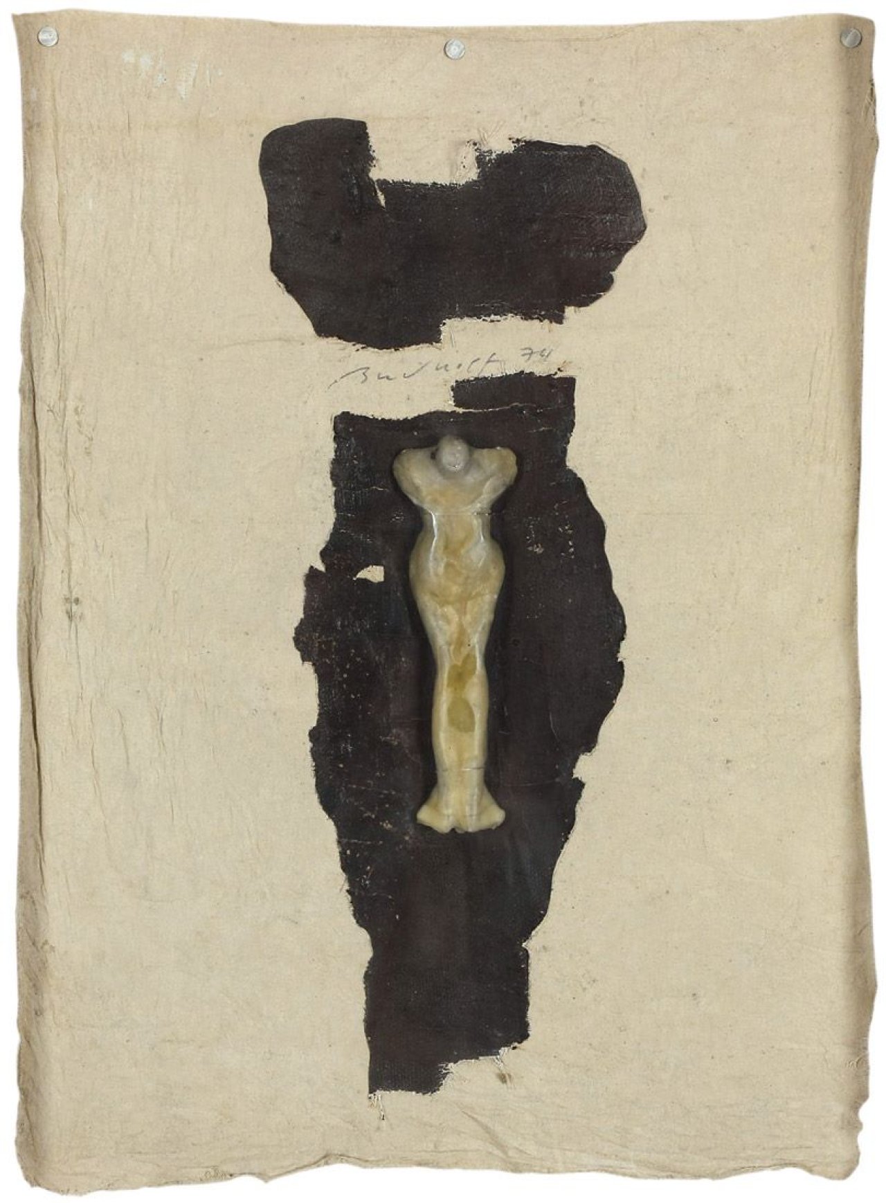 Auf diesem Bild ist das folgende Kunstwerk zu sehen: Jürgen Brodwolf. Kleines Figurentuch. 1974.