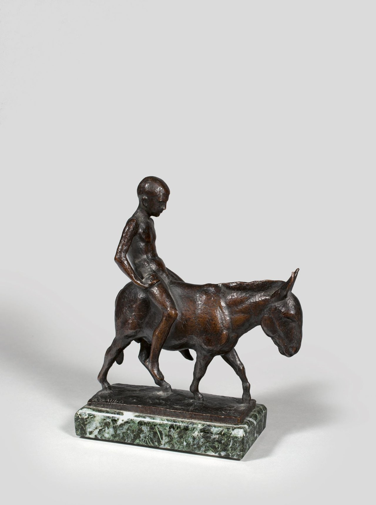 Auf diesem Bild ist das folgende Kunstwerk zu sehen: August Gaul. „Eselreiter“. 1912.