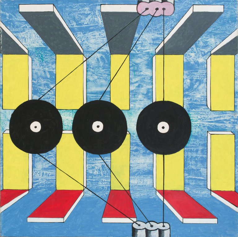 Auf diesem Bild ist das folgende Kunstwerk zu sehen: Ulrich Knispel. „Technik I“. 1968.