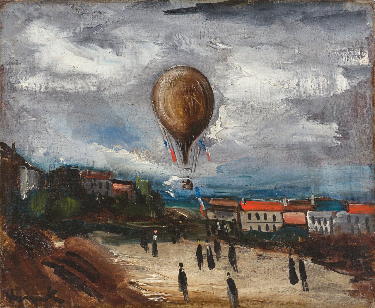 Auf diesem Bild ist das folgende Kunstwerk zu sehen: Maurice de Vlaminck. „Ballon à Pontoise“. 1923.