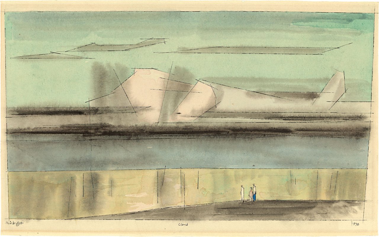 Auf diesem Bild ist das folgende Kunstwerk zu sehen: Lyonel Feininger. „Cloud“. 1938.
