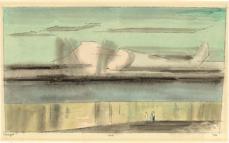 Auf diesem Bild ist das folgende Kunstwerk zu sehen: Lyonel Feininger. „Cloud“. 1938.