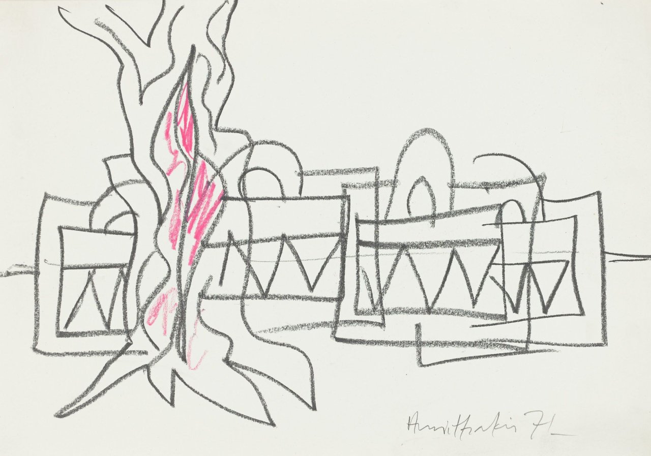 Auf diesem Bild ist das folgende Kunstwerk zu sehen: Alexis Akrithakis. Ohne Titel. 1971.