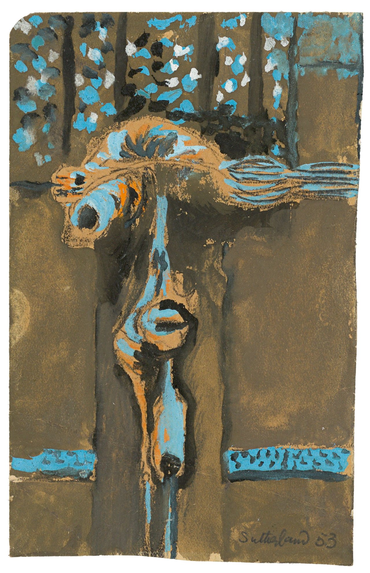 Auf diesem Bild ist das folgende Kunstwerk zu sehen: Graham Sutherland. Study for Preparatory Form. 1953.