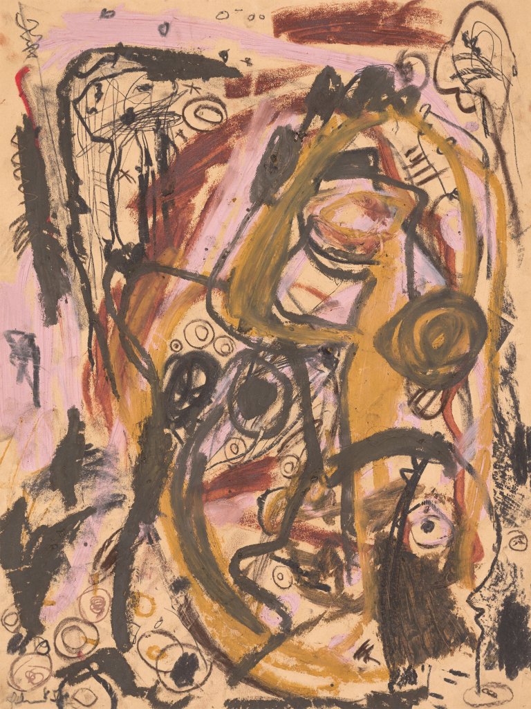 Auf diesem Bild ist das folgende Kunstwerk zu sehen: Gunter Damisch. Ohne Titel. 1985.