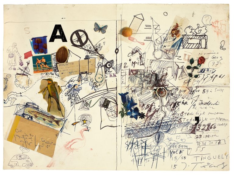 Auf diesem Bild ist das folgende Kunstwerk zu sehen: Jean Tinguely. „Prunier“. Um 1960.