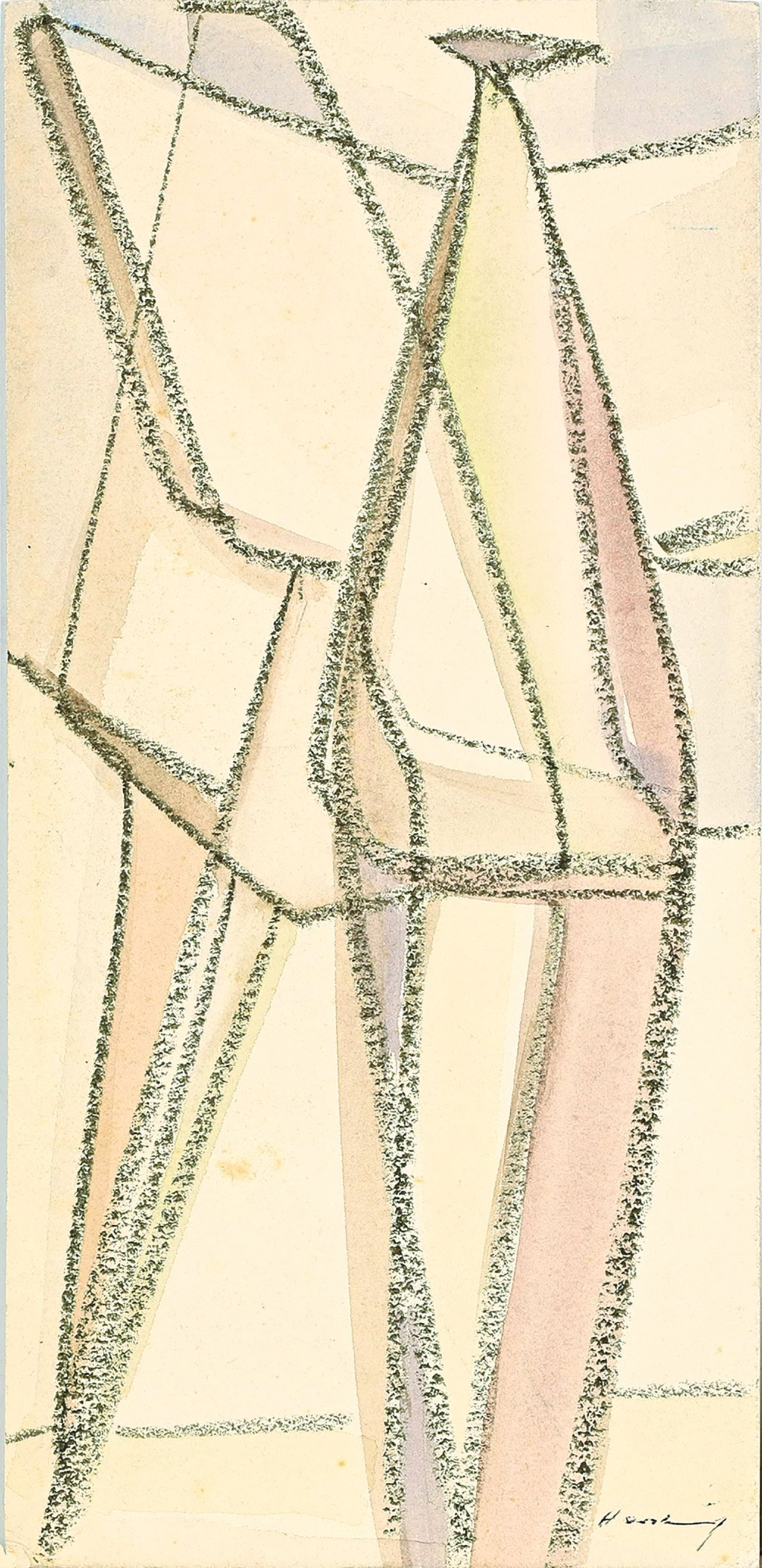 Auf diesem Bild ist das folgende Kunstwerk zu sehen: Karl Hartung. Ohne Titel. 1947/48.