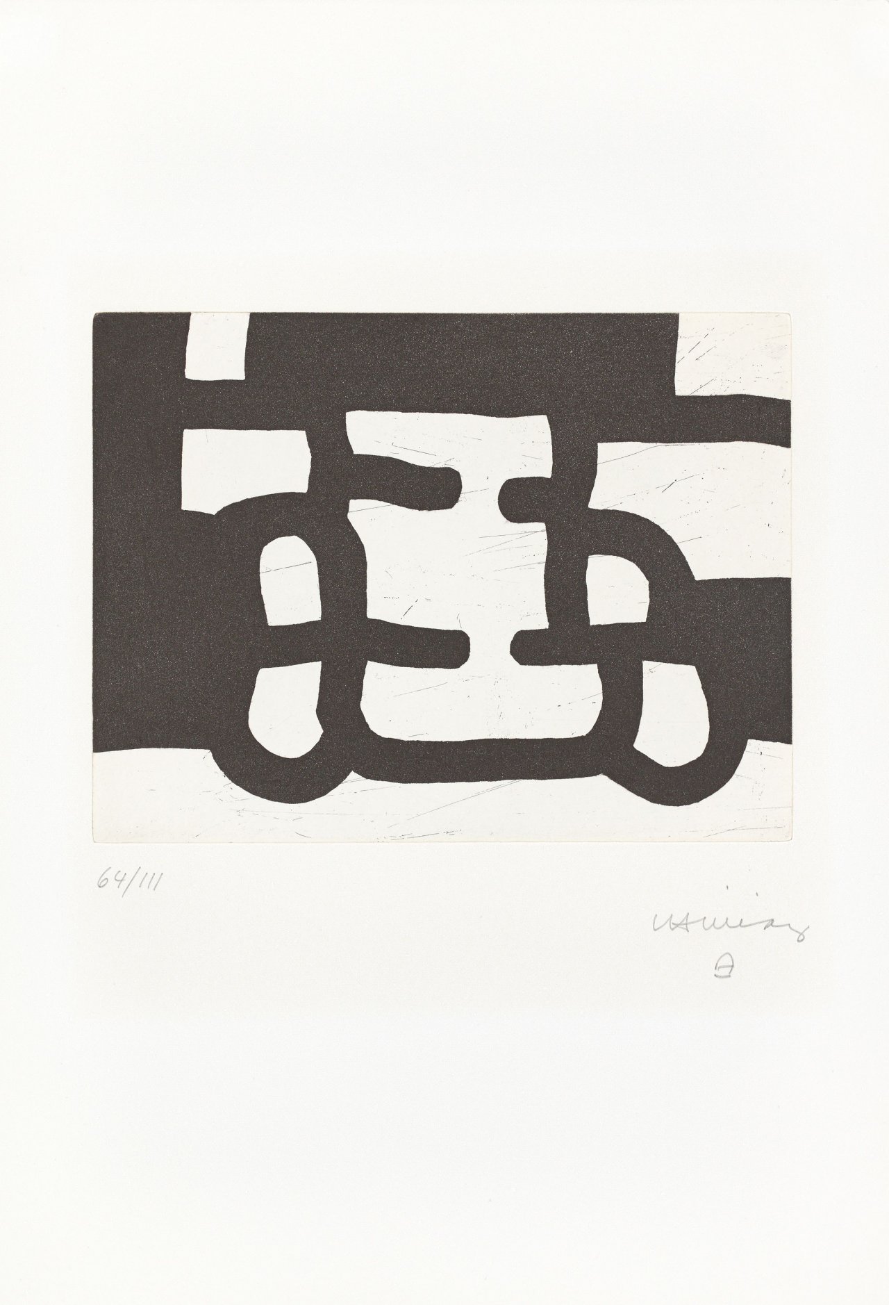 Auf diesem Bild ist das folgende Kunstwerk zu sehen: Eduardo Chillida. „Antzo III“. 1985.