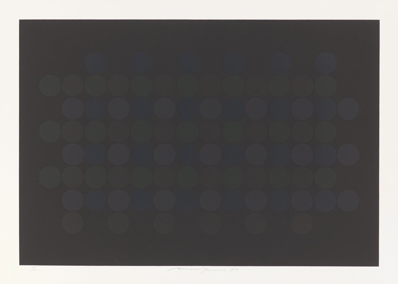 This picture shows the following artwork: Almir da Silva Mavignier. Untitled. 1974.