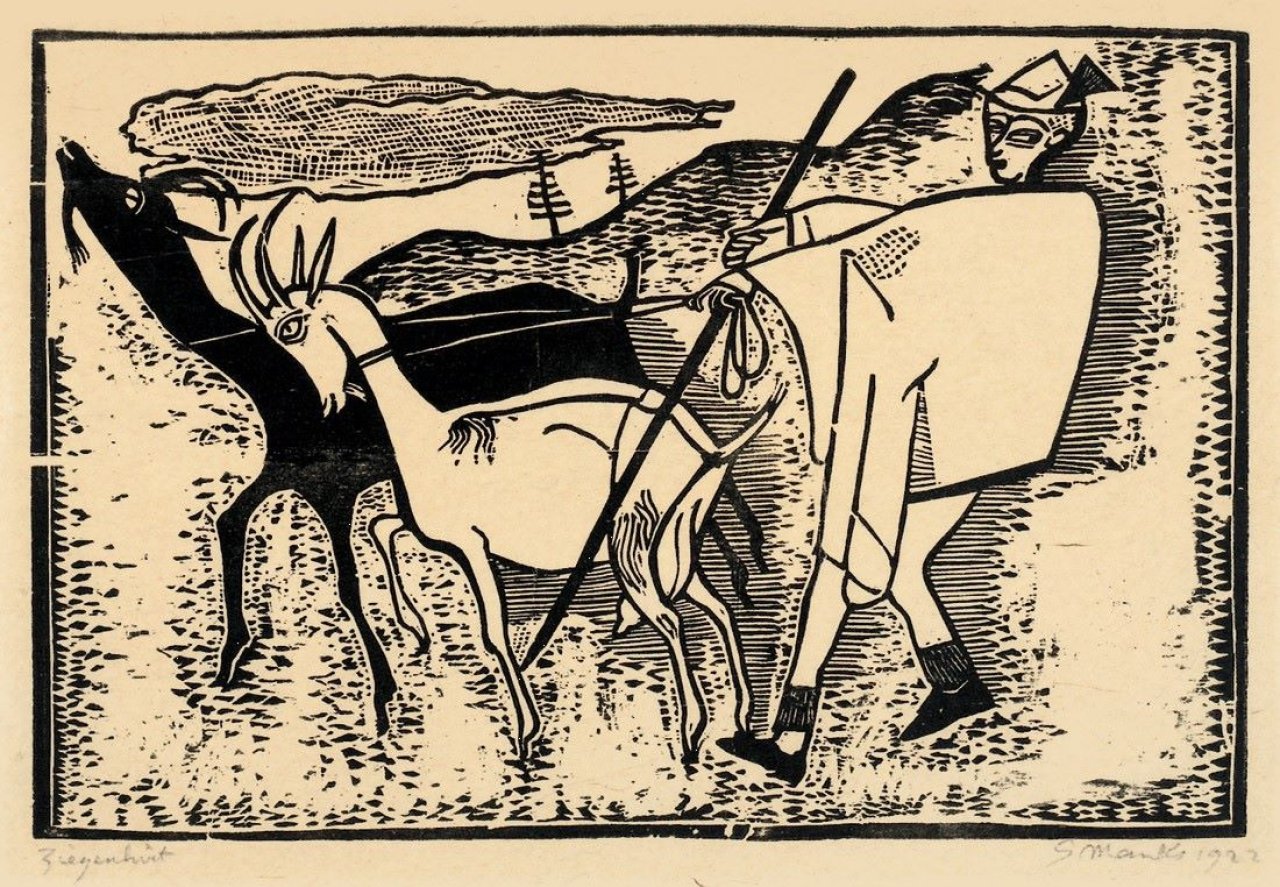 Auf diesem Bild ist das folgende Kunstwerk zu sehen: Gerhard Marcks. „Ziegenhirt“. 1922.