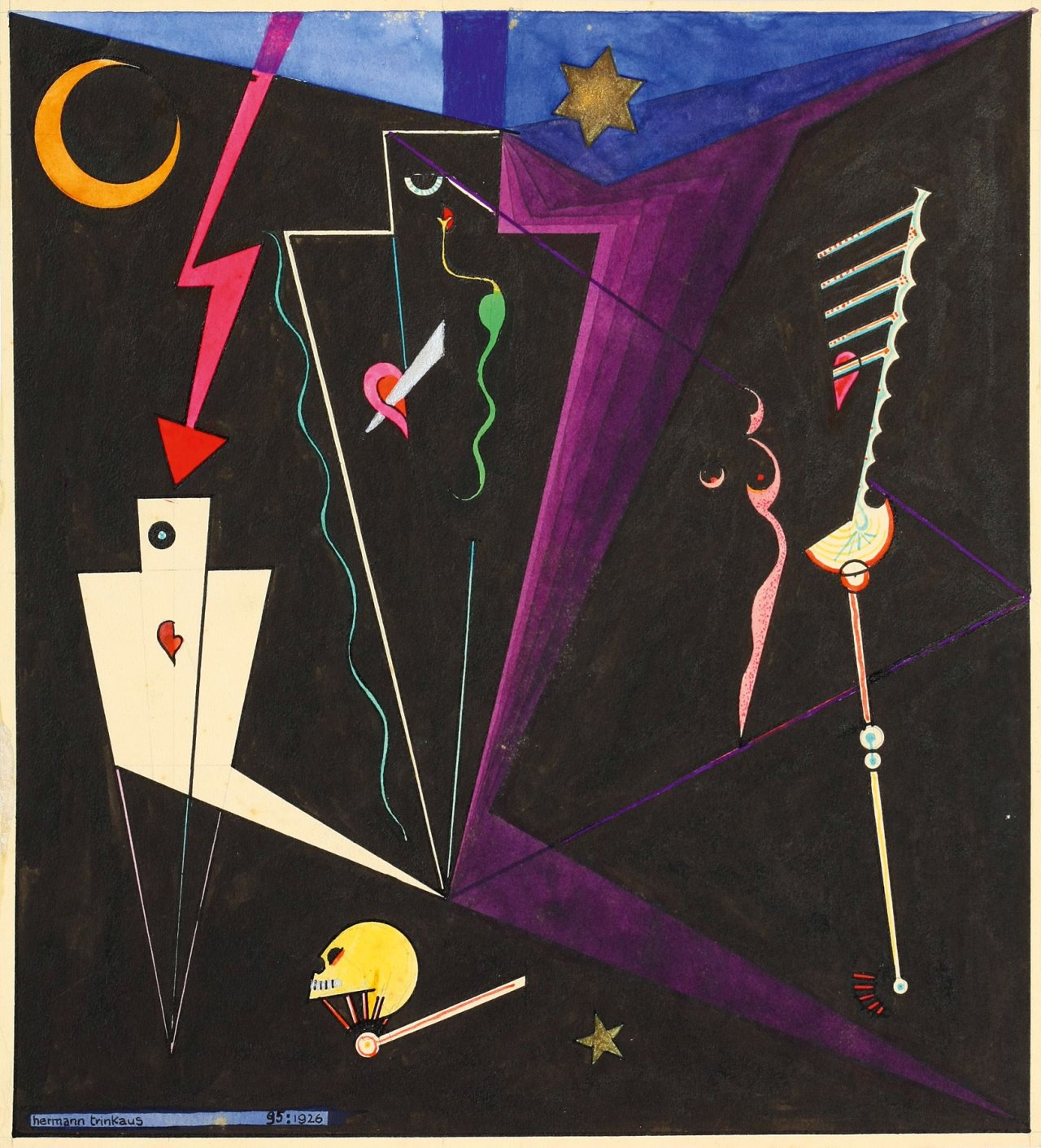 Auf diesem Bild ist das folgende Kunstwerk zu sehen: Karl Hermann Trinkaus. Circus der Magier. 1926.